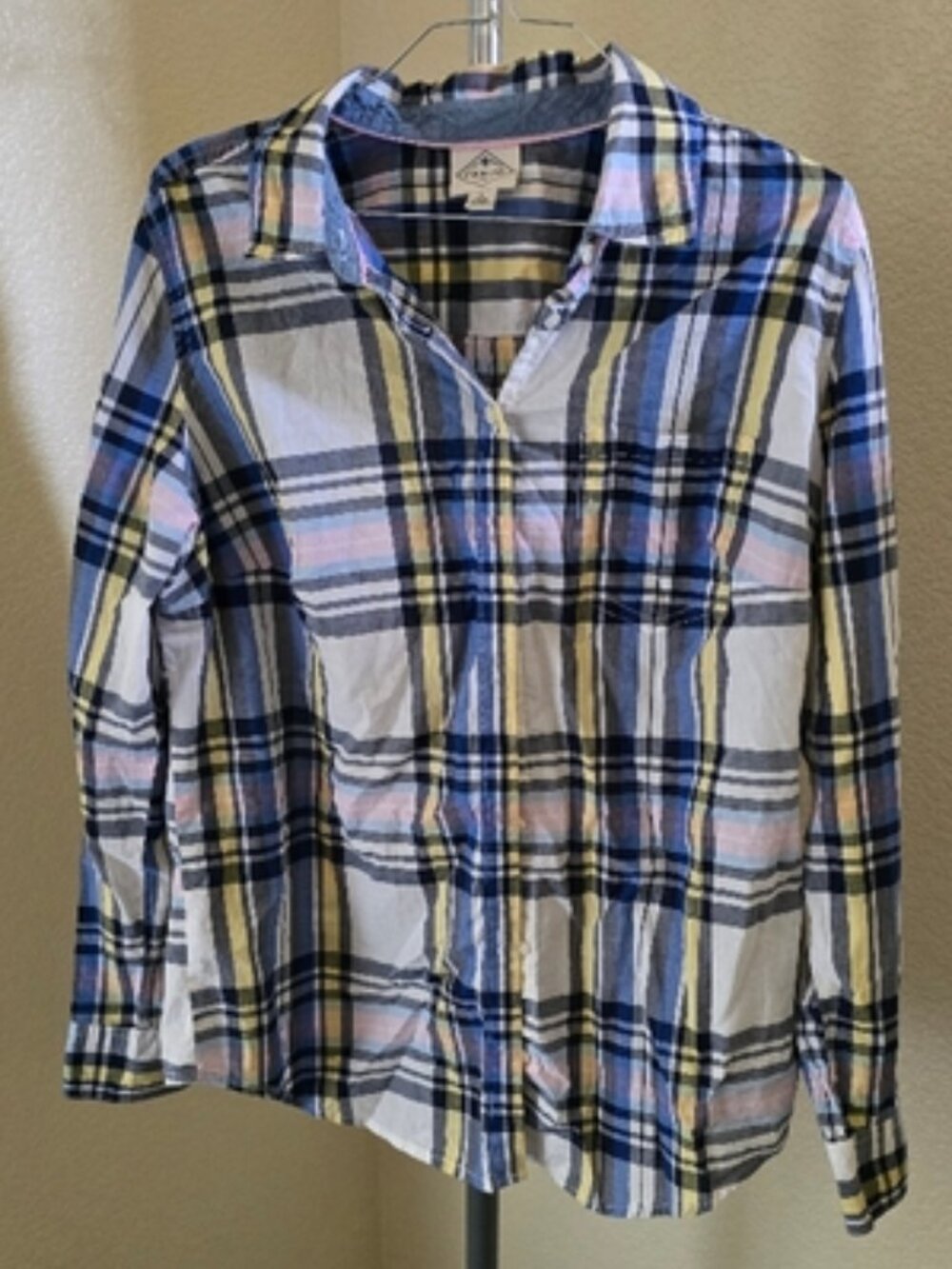 St John's Bay Long Sleeve Button Up Shirt with Pocket